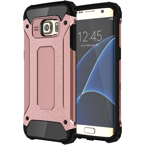 Mobigear Outdoor Coque Samsung Galaxy S7 Edge Coque arrière Rigide Anti-Chocs - Rose doré