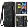 Caseme 008 Housse iPhone 14 Etui avec Coque Détachable Porte-Monnaie - Noir
