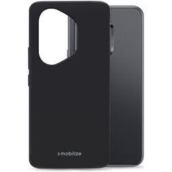 Mobilize Rubber Gelly Coque Honor 400 Pro Coque arrière en TPU Souple - Noir