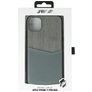 Valenta Card Slot Coque iPhone 11 Pro Max Coque arrière en Cuir Véritable avec Porte-Cartes - Gris