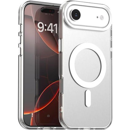 Mobigear Shockproof Coque iPhone Air MagSafe Coque arrière Rigide - Blanc