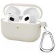 Mobigear Classic Coque Apple AirPods 3 Coque en Silicone Souple - Blanc