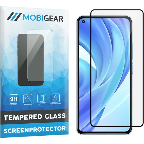 Mobigear Premium Xiaomi Mi 11 Lite Verre trempé Protection d'écran - Compatible coque - Noir