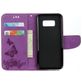 Mobigear Butterfly Housse Samsung Galaxy S8 Etui Porte-Monnaie - Violet
