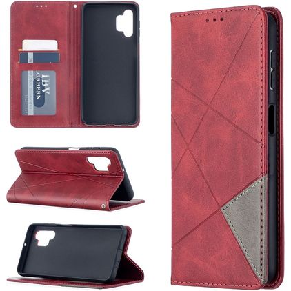 Mobigear Rhombus Slim Samsung Galaxy A32 5G Étui - Rouge