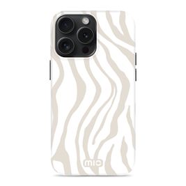 MIO Coque iPhone 15 Pro MagSafe Coque arrière Rigide - Sandy Zebra