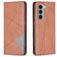 Mobigear Rhombus Slim Housse Motorola Moto G200 5G Etui - Marron