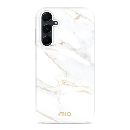 MIO Samsung Galaxy A35 MagSafe Plastique rigide Coque arrière - White Marble