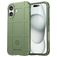 Mobigear Rugged Shield Coque iPhone 16 Plus Coque arrière en TPU Souple Anti-Chocs - Vert
