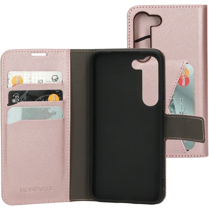 Mobiparts Classic Wallet Housse Samsung Galaxy S23 Etui Porte-Monnaie - Rose