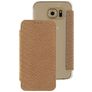 Mobilize Slim Booklet Housse Samsung Galaxy S6 Etui - Snake Creamy Rose