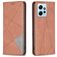Mobigear Rhombus Slim Housse Xiaomi Redmi Note 12 Etui - Marron
