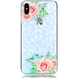 Mobigear Design iPhone XS Max TPU souple Coque arrière - Fleurs