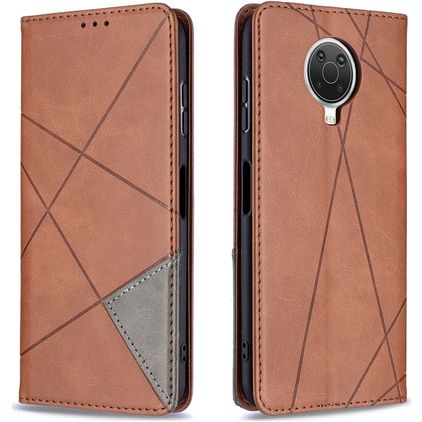 Mobigear Rhombus Slim Housse Nokia G10 Etui - Marron