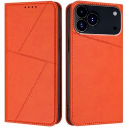 Mobigear Frosted Flip Housse iPhone 17 Pro Etui Porte-Monnaie - Orange