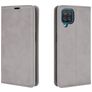 Mobigear Retro Slim Housse Samsung Galaxy A12 Etui Porte-Monnaie - Gris