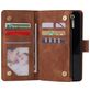 Mobigear Zipper Housse Huawei P40 Etui Porte-Monnaie - Marron