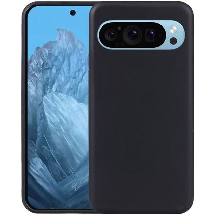 Mobigear Basics Coque Google Pixel 9 Pro XL Coque arrière en TPU Souple - Noir