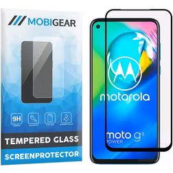 Mobigear Premium Motorola Moto G8 Power Verre trempé Protection d'écran - Compatible Coque - Noir