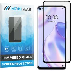 Mobigear Premium Huawei P40 Lite 5G Verre trempé Protection d'écran - Compatible Coque - Noir