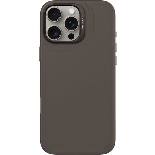 Decoded Stacks Coque iPhone 16 Pro Max MagSafe Coque arrière en Silicone - Phantom Black