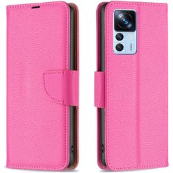 Mobigear Wallet Housse Xiaomi 12T Etui Porte-Monnaie - Magenta