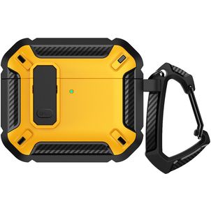 Mobigear Armor Clip Coque Apple AirPods 4 Coque Rigide - Jaune