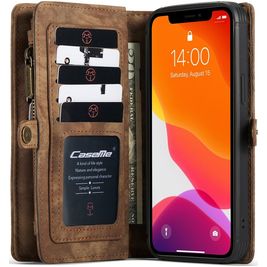 Caseme 008 Housse iPhone 12 Pro Etui avec Coque Détachable Porte-Monnaie - Marron