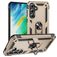 Mobigear Armor ring Coque Samsung Galaxy S24 FE Coque arrière Rigide Anti-Chocs avec Anneau-Support - Or