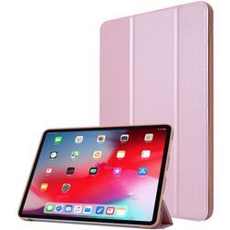 Mobigear Tri-Fold Gel Coque iPad Pro 11 Pouces (2022) Etui en TPU,Similicuir - Rose doré