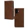 Mobilize Wallet Housse iPhone 16 Etui en Cuir Véritable Porte-Monnaie - Marron