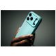 Decoded Coque iPhone 17 Pro Coque arrière en Silicone - Retro Blue