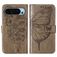 Mobigear Butterfly Housse Google Pixel 9 Etui Porte-Monnaie - Gris