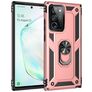 Mobigear Armor Ring Coque Samsung Galaxy Note 20 Ultra Coque arrière Rigide Anti-Chocs avec Anneau-Support - Rose doré