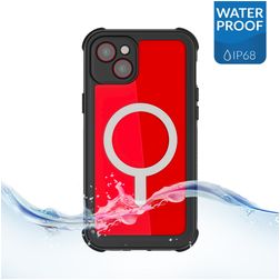 Ghostek Nautical Waterproof iPhone 14 Plus Étanche MagSafe Plastique rigide Coque arrière Antichoc - Noir