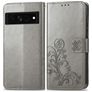 Mobigear Clover Housse Google Pixel 7 Etui Porte-Monnaie - Gris