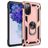 Mobigear Armor Ring Coque Samsung Galaxy S20 FE Coque arrière Rigide Anti-Chocs avec Anneau-Support - Rose doré