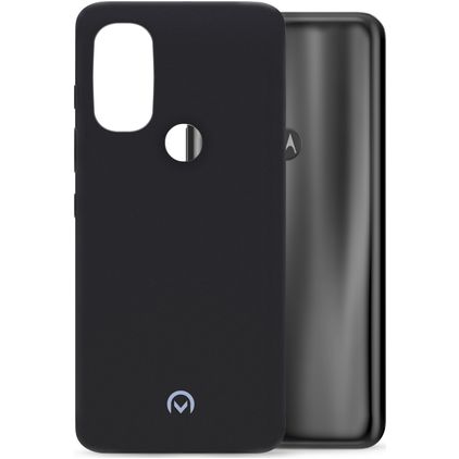 Mobilize Rubber Gelly Coque Motorola Moto G71 5G Coque arrière en TPU Souple - Matt Black