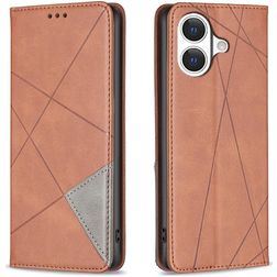 Mobigear Rhombus Slim iPhone 17 Étui - Marron