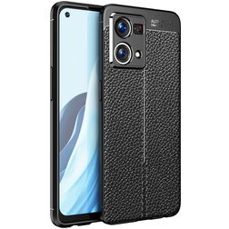 Mobigear Luxury Coque OPPO Reno 7 4G Coque arrière en TPU Souple - Noir