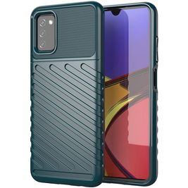 Mobigear Groove Coque Samsung Galaxy A03s Coque arrière en TPU Souple - Vert