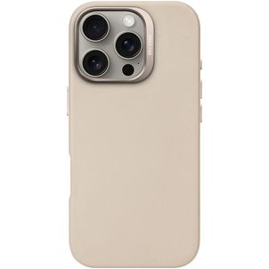 Decoded Coque iPhone 16 Pro MagSafe Coque arrière en Cuir Véritable - Clay
