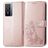 Mobigear Clover Housse Vivo Y76 Etui Porte-Monnaie - Rose doré