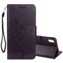 Mobigear Flowers Housse iPhone XR Etui Porte-Monnaie - Violet