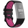 Mobigear Sport Plus Buckle Bracelet Silicone Fitbit Charge 3 Fermeture boucle ardillon - Noir / Rouge