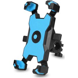 Mobigear PushHold Support Vélo Guidon Pince Universel - Bleu