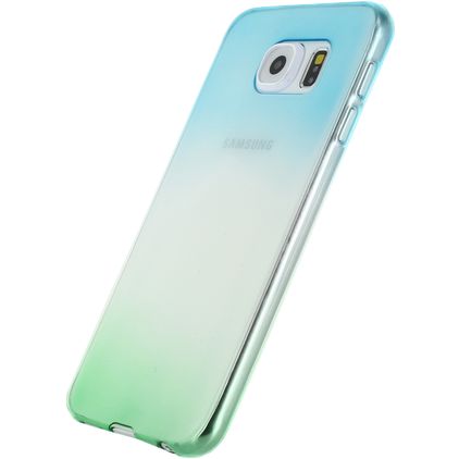 Xccess Thin Coque Samsung Galaxy S6 Edge Coque arrière en TPU Souple Extra-fin - Vert