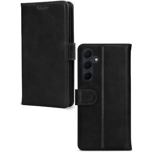 Mobilize Premium Gelly Wallet Housse Samsung Galaxy A35 Etui Porte-Monnaie - Noir