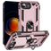 Mobigear Armor Ring Coque iPhone 17e Coque arrière Rigide Anti-Chocs avec Anneau-Support - Rose doré