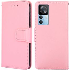 Mobigear Wallet Housse Xiaomi 12T Pro Etui Porte-Monnaie - Rose